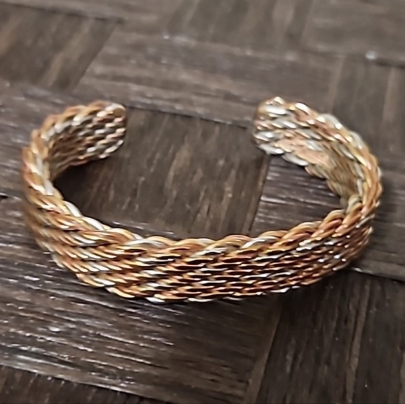 Braided Copper Adjustable Cuff Bracelet - Picture 10 of 10